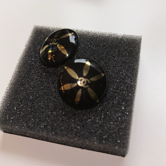 Chanel Stud Clip On Earrings - Picture 2 of 5